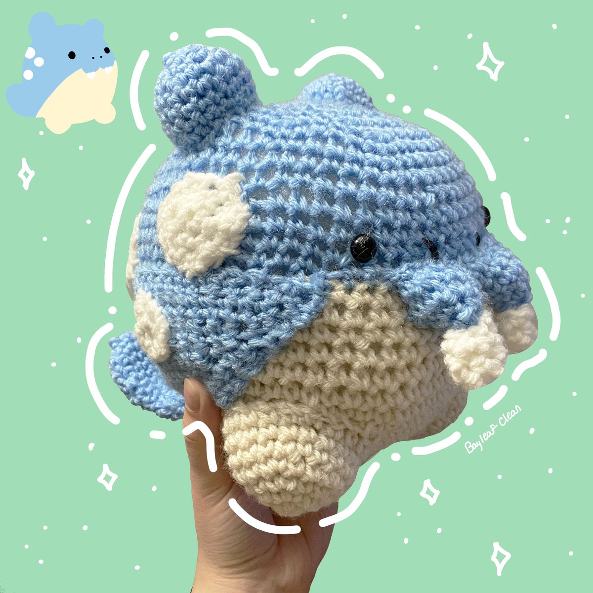 🌊spheal Crochet 🌊