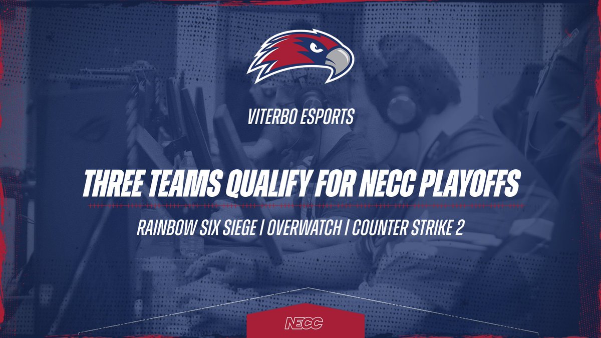 Congratulations to our Overwatch, Rainbow 6 Siege, and CS2 teams for all making playoffs this season.

It starts tonight with CS2 at 7:00
Twitch.tv/ViterboEsports