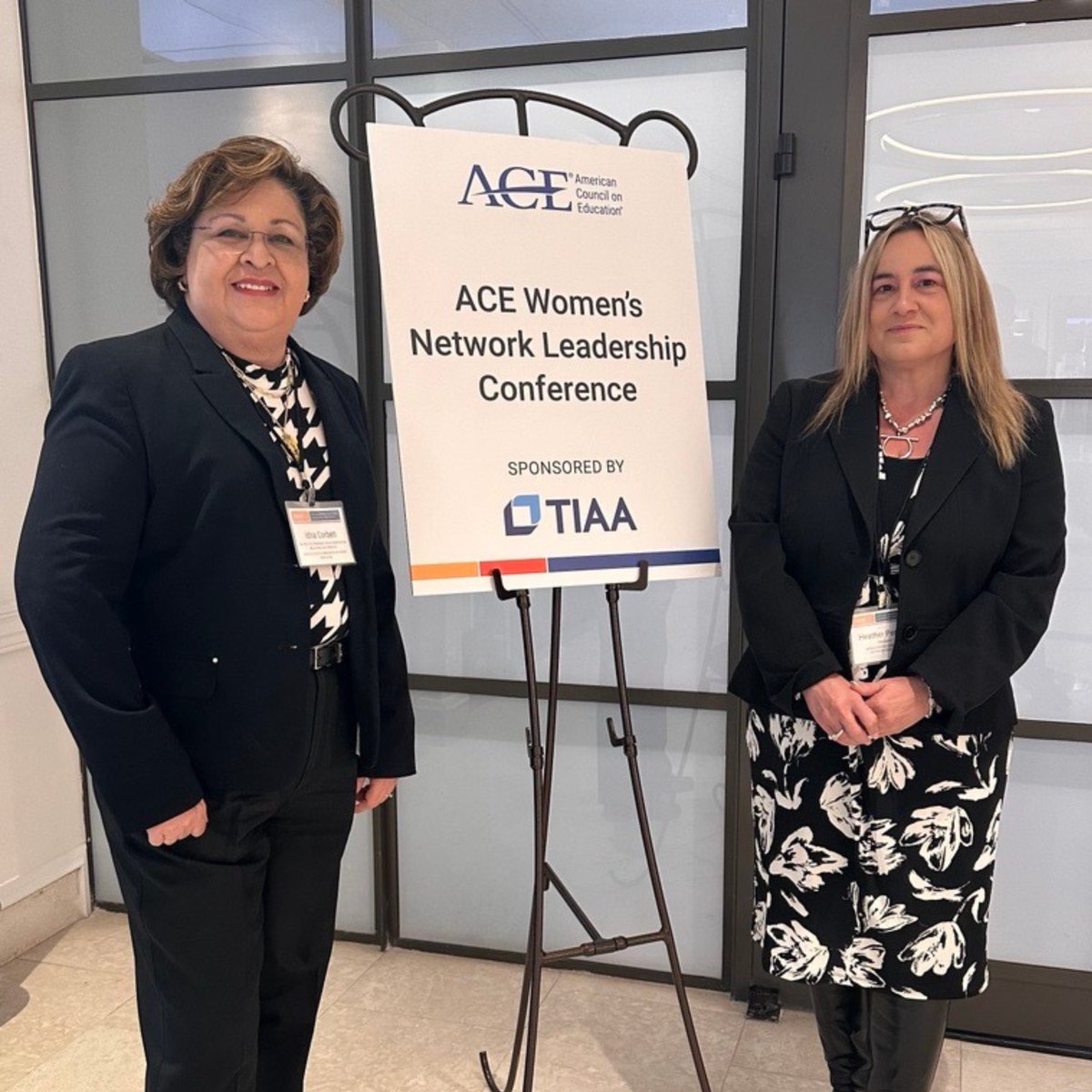 MSCHE President Heather Perfetti and Senior Vice President for Accreditation Relations and Services Idna Corbett attended the 2024 @ACEducation Women's Network Leadership Conference today in Washington, D.C. #HigherEd