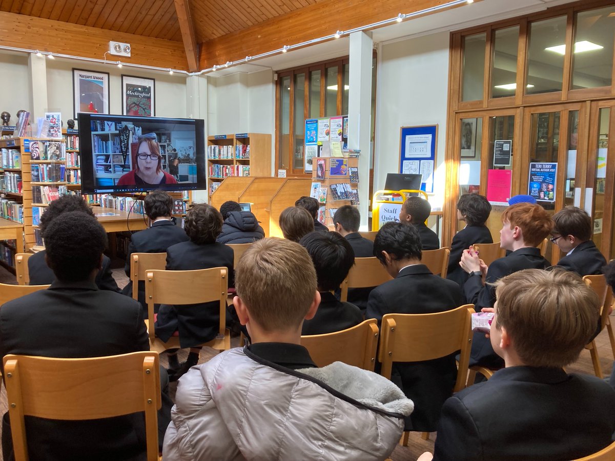 Huge thanks to @TeriTerryWrites for joining us virtually today! Pupils loved hearing about Dark Blue Rising, what inspires her novels, and her journey to becoming a writer - and they can't wait to meet her at the @TSBA_UK Awards Ceremony in April.