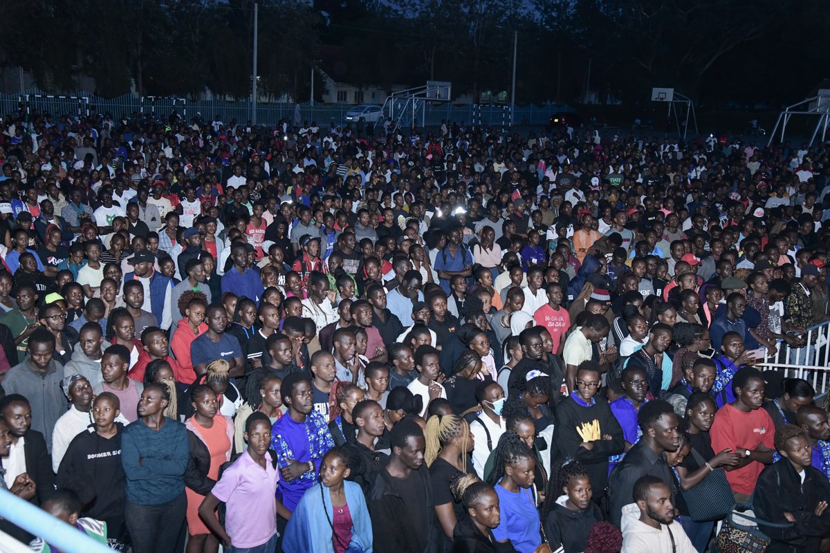 Gathering in Remembrance: Kenyatta University stands together in solemn solidarity, honoring the lives lost in a tragic accident. #KUCommunityMourns