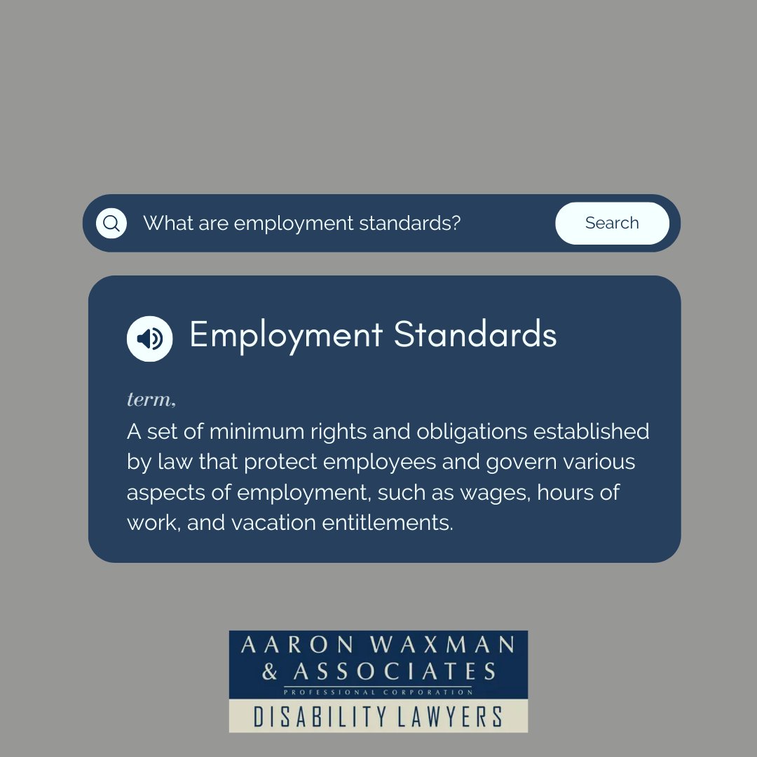 LTDLawFirm's tweet image. 💡 At Aaron Waxman and Associates, we believe in equipping you with legal knowledge. 
Understanding employment standards is key to protecting your rights as an employee. Stay informed and ensure fair treatment in the workplace.
#LegalKnowledge #EmploymentStandards #AaronWaxmanLaw