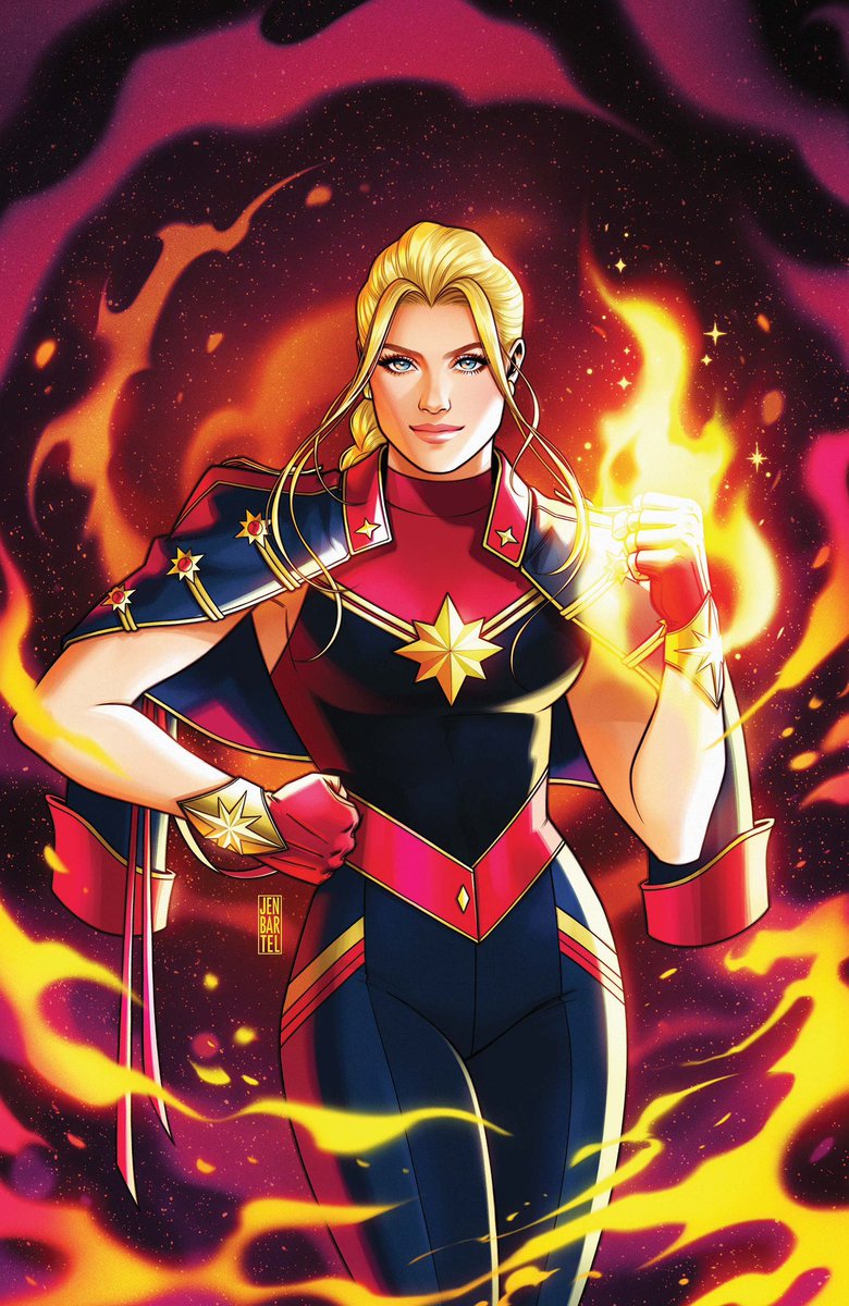 Captain Marvel by Jen Bartel