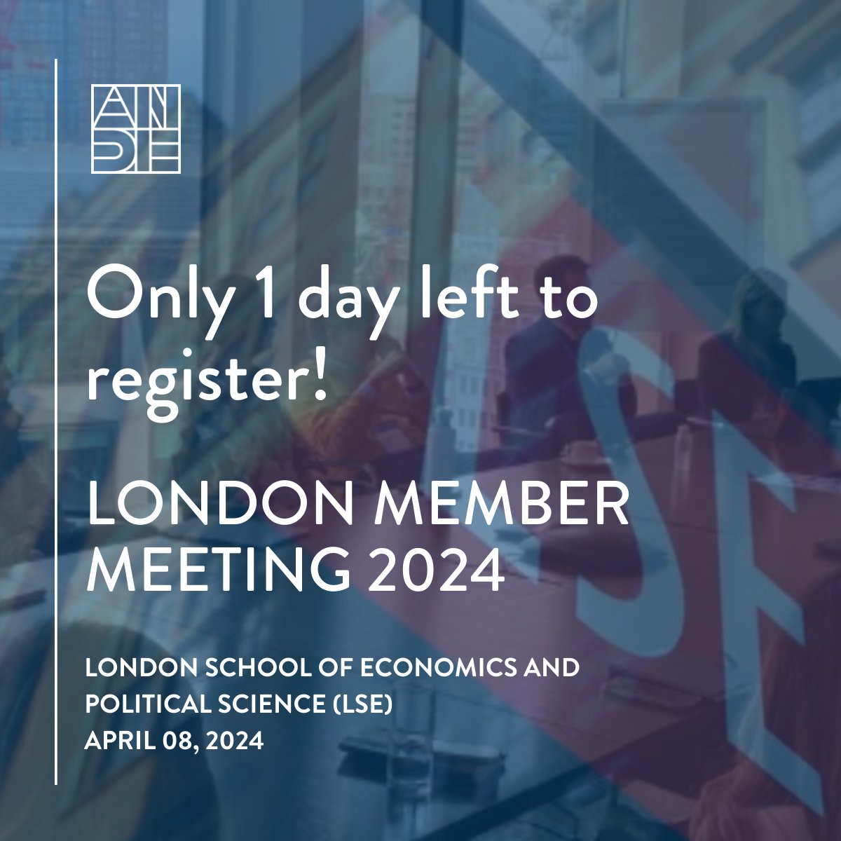 LAST CHANCE! The #LondonMemberMeeting closes registration tomorrow! 🇬🇧Network & collaborate in person at The London School of Economics and Political Science (LSE)'s @The_IGC 🔗 Learn more & register here: andeglobal.org/event/london-m… #skollwf #ANDE15Years #entrepreneurship #SDGs