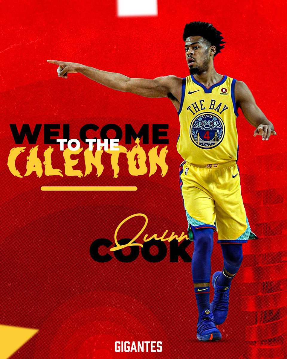 #ElCalentón esta ready para el #Back2Back🏆 Le damos la bienvenida a nuestro primer refuerzo de esta temporada, PG/6’2 185lbs @qcook323 🔥 Cook, con experiencia en NBA, es 2 veces campeón de la NBA (Warriors 2018 y Lakers 2020). Promedio en el 2023 en 14 juegos con el Zhejiang…