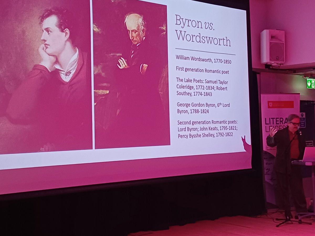 Are you #TeamByron or #TeamWorthsworth? Our own Professor Phil Shaw gets to the bottom of this legendary Romantic rivalry in 'Byron vs. Wordsworth, Or, How to Start a Culture War' as part of Literary Leicester 2024

#litleics24