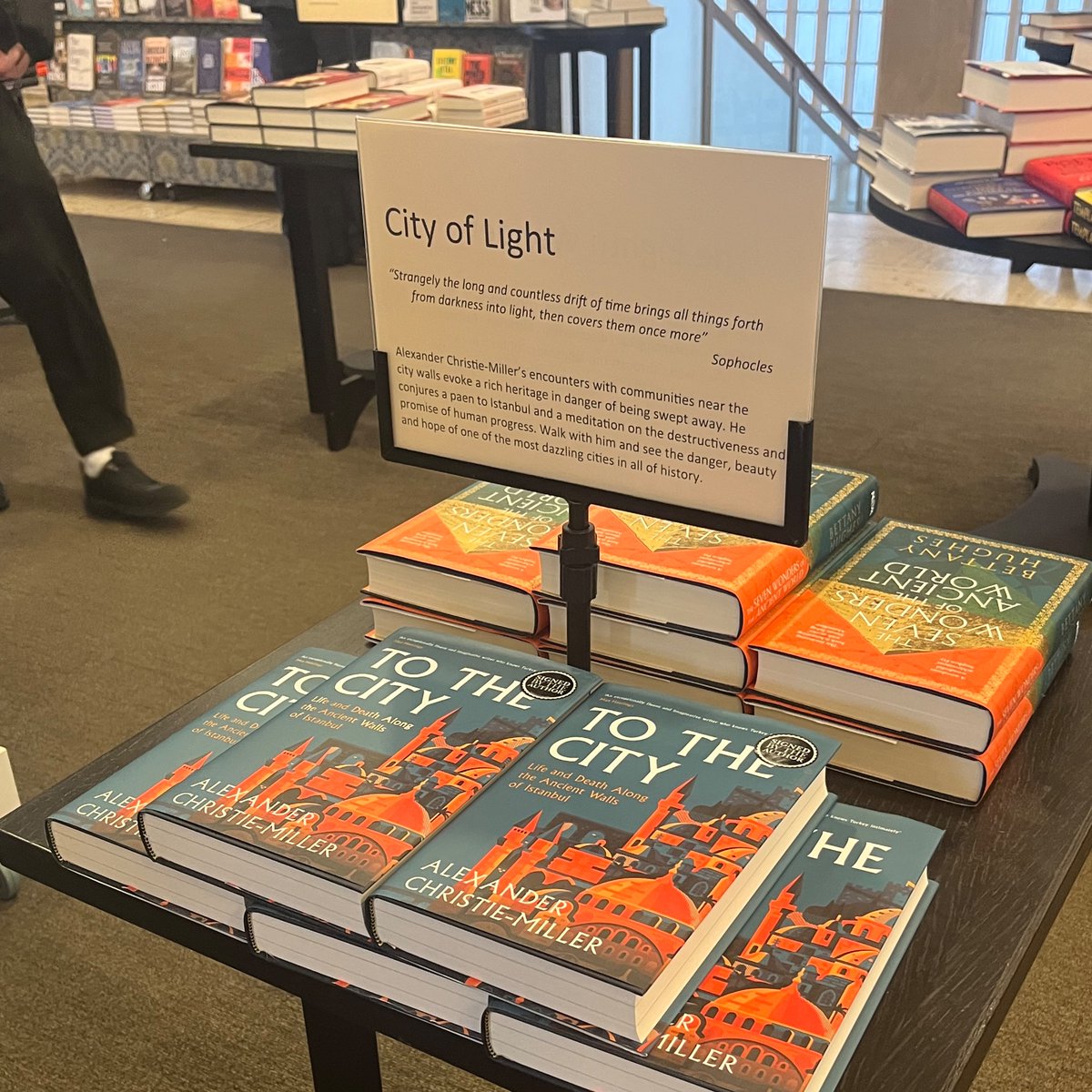 I’ve just been around the Piccadilly bookshops this afternoon and there are now plenty of signed copies of ‘To the City’ at @Foyles @WaterstonesPicc and @Hatchards