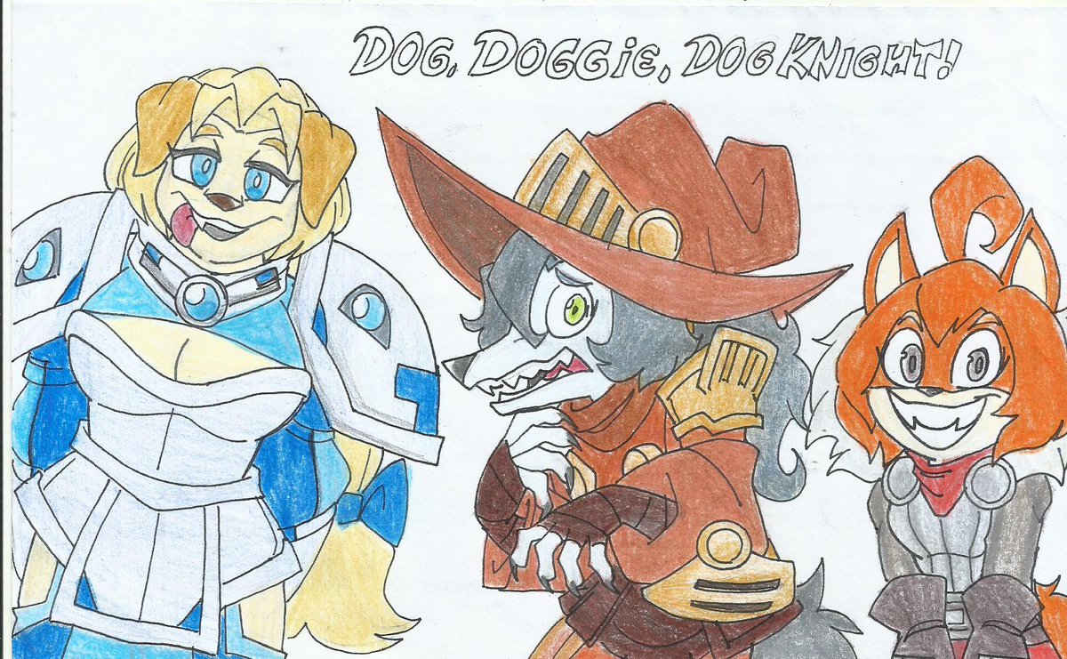 a parody of Ed Edd n Eddy but with the Dog Knight Jeane/Orinette/Maci, playing the Eds boys at the beginning of the show, a special detail for @CeeHaz