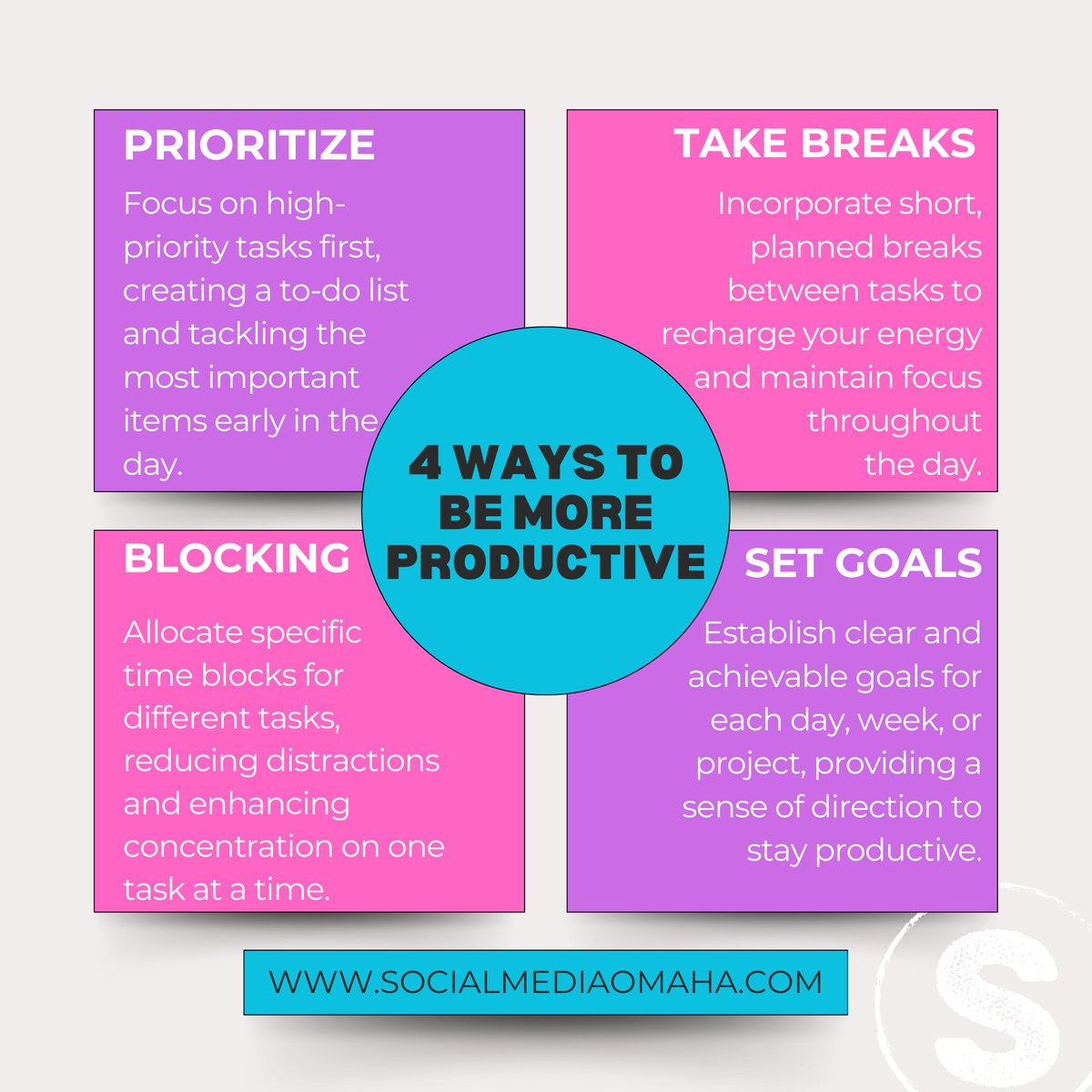 BeSocialOmaha's tweet photo. Unlock productivity with these essential tips! Dive in and discover the strategies to make the most of your day.

https://t.co/Qa3BJtR4j8

#stayproductive #productivity #remotework https://t.co/jkeaKbh1CA