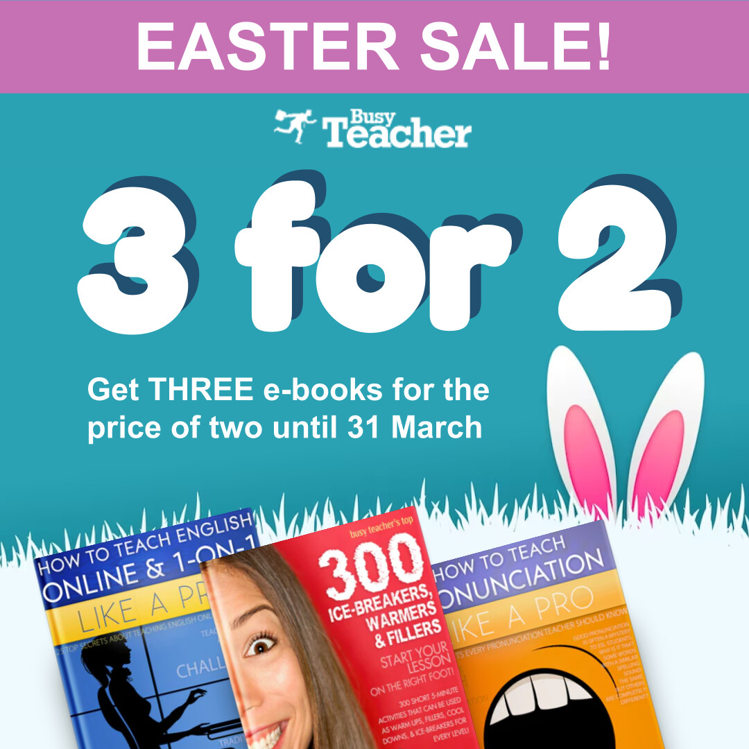 🌸📚 Spring into savings with our Easter Special! 📚🐥 Get 3 eBooks for the price of 2 or indulge in the Entire Busy Teacher Library at a 30% discount! 🐰🎉 Enhance your teaching arsenal without breaking the bank! 💡 rpb.li/S1Dg