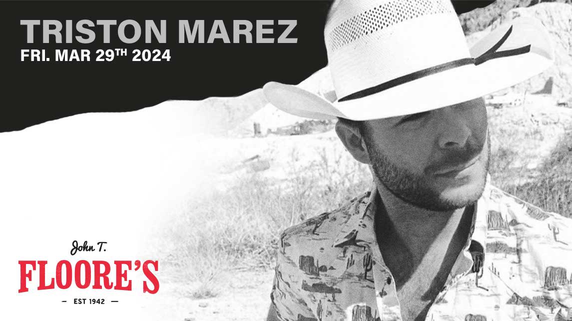 Friday, March 29th! @TristonMarez returns to @Floores with special guest @GunnarLatham ! Get your tickets here: bit.ly/3Otvvl3