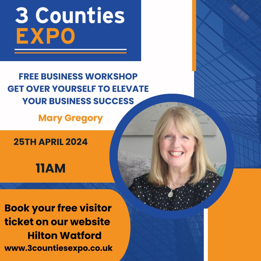 Get Over Yourself to Elevate Your Business Success Find out more here 3countiesexpo.co.uk/watford-expo-p… #Networking #3countiesexpo #watfordexpo #watfordnetworking #hertfordshire #hertfordshireevent