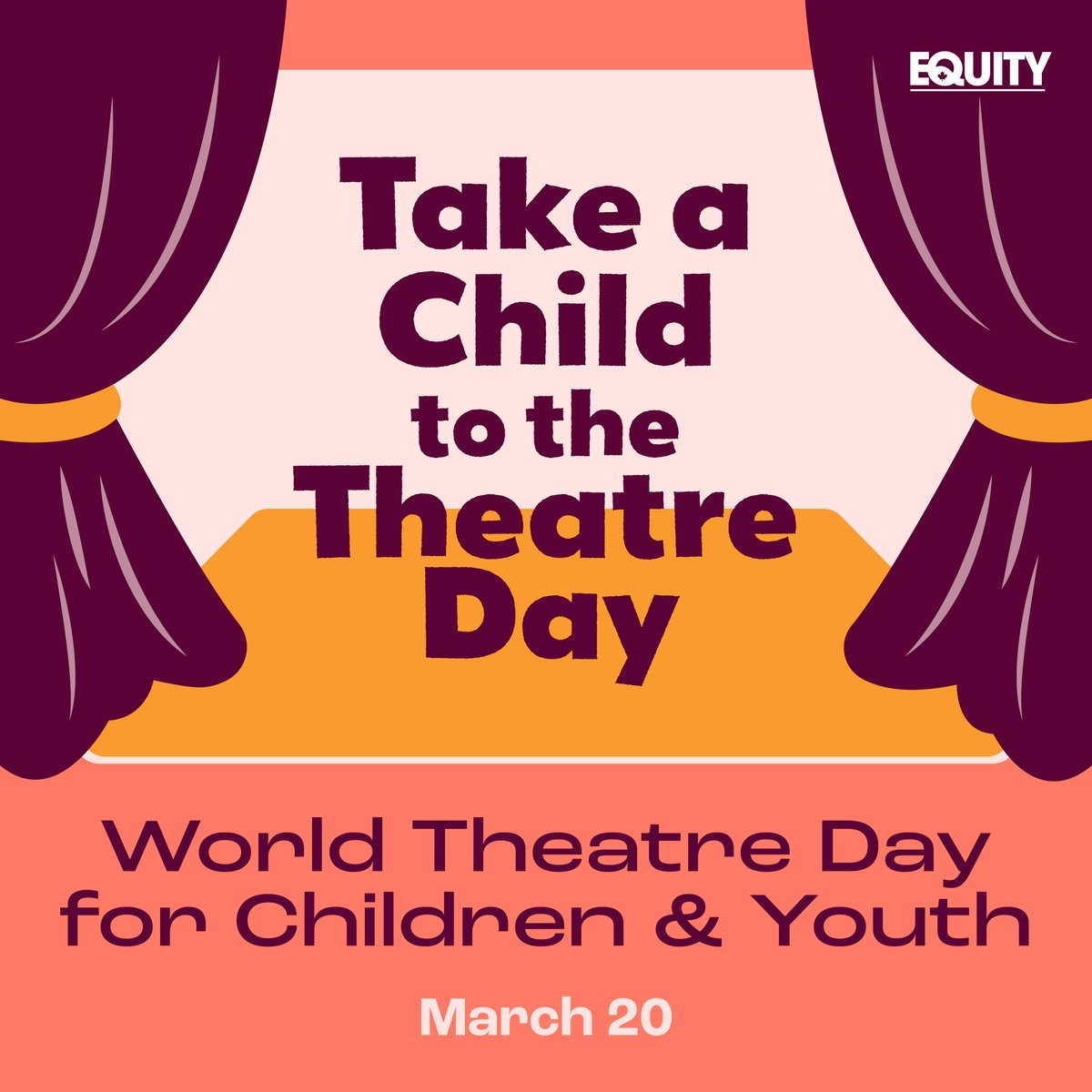 Happy World Theatre Day for Children & Youth! Today is dedicated to introducing young audiences to the world of live performance, advocating for children's right to theatre and art, and celebrating the young artists already making their mark in our industry.