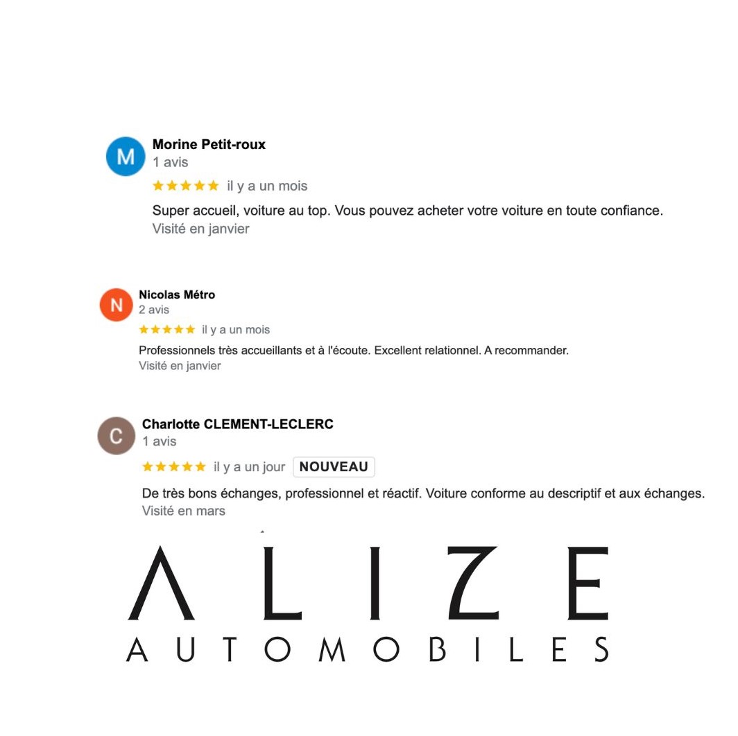 Des avis clients comme on les aime. 🙏 merci à eux 🚗😍👍
#merci #alizeautomobiles #avisclient #chaillyenbiere #voitureoccasion #voitureoccasion #voitureoccasion77