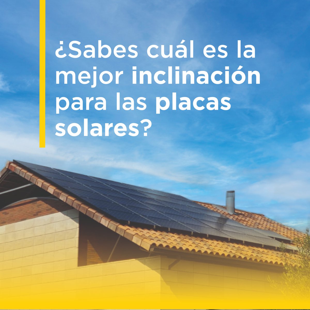 💬La inclinación óptima para instalar placas solares es de entre 30 y 40 grados.

🏡¿Y la mejor la mejor orientación? 
Descúbrelo en nuestro último post: solarprofit.es/es/blog/inclin…

#SolarProfit #PlacasSolares #EnergíaSolar #EnergíasRenovables