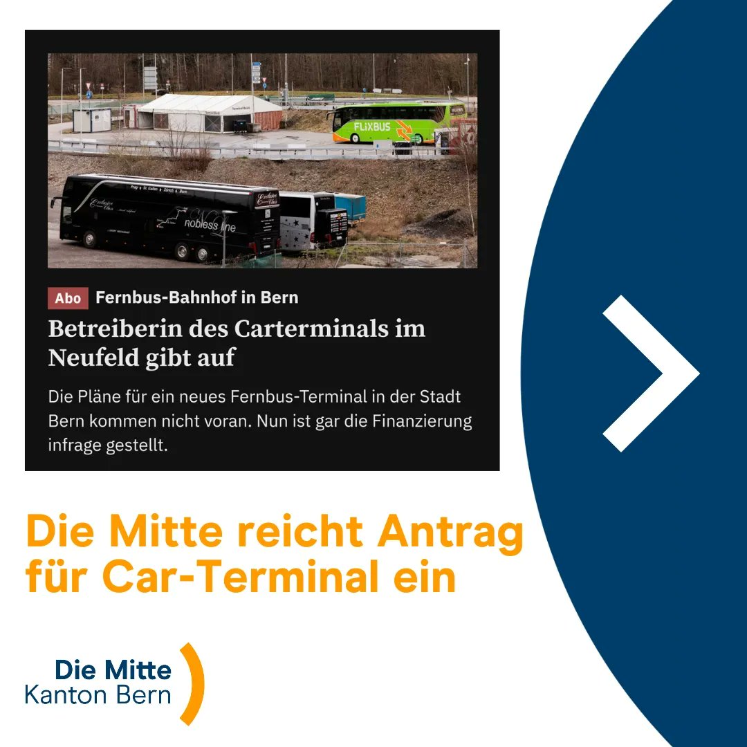 DieMitte_BE's tweet photo. Wer schonmal das #CarTerminal in #Neufeld nutzte, kennt die Zustände vor Ort. Die Mitte Fraktion möchte das Thema auf die kantonale Ebene heben. #DieMitteBE https://t.co/MWKnSFZn5p