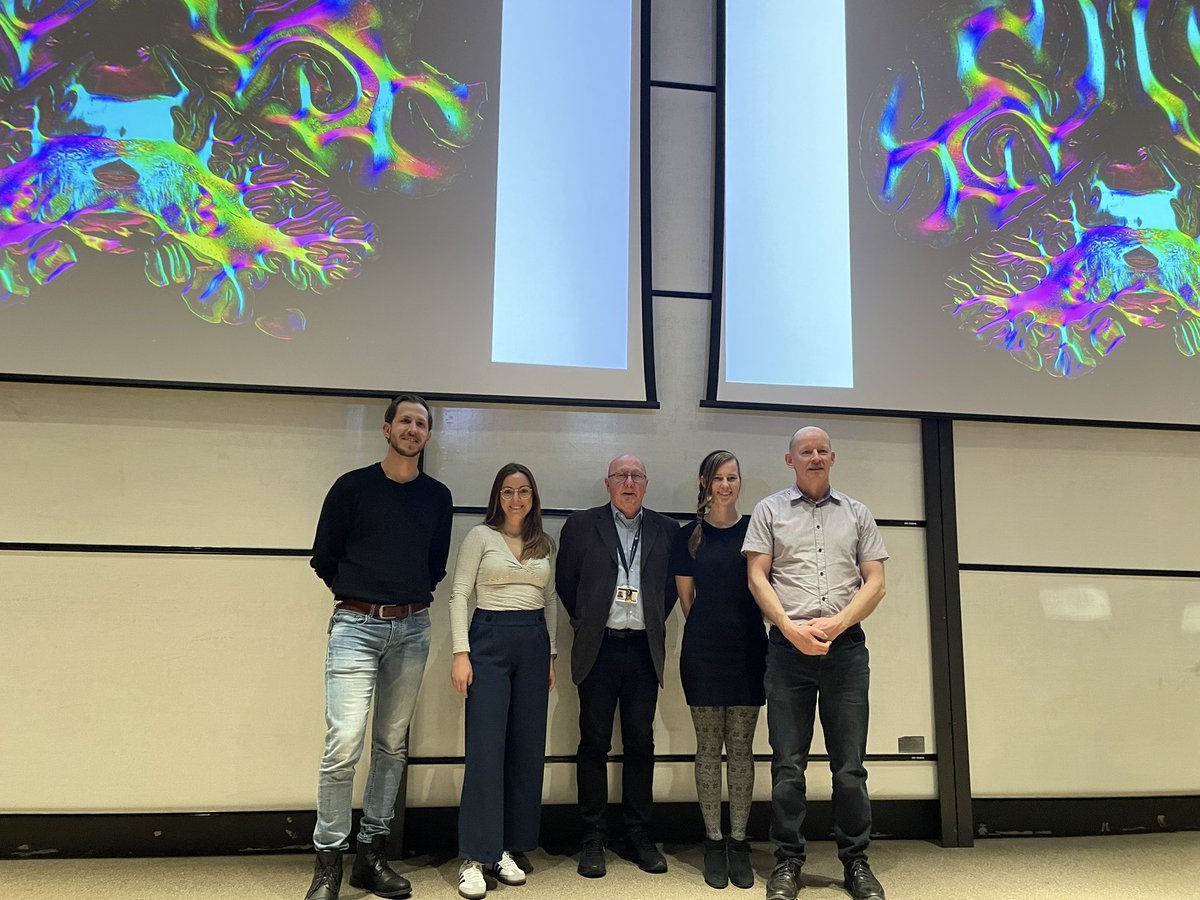 Amazing pictures were submitted for the Brainscapes Image Competition #OxNeuro2024. The winners with Nick Irving, who runs it. 1st Greg Daubney @OxExpPsy 2nd Demi Brizee @NDCNOxford 3rd Cristina Martinez-Fernandez de la Camara @NDCNOxford Mats Van Es @OxPsychiatry