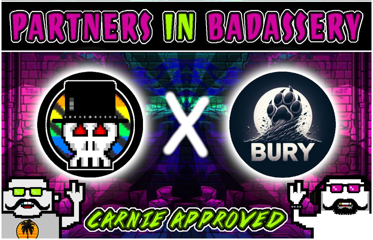 What the hell ... One more then we will take a break for a couple hours 😂#SHIBARMY! <a href="/TeamBury/">$BURY</a> was one of the first projects to launch on <a href="/ChewySwap/">Chewy</a> and $SKULLZ is proud to also call these true degens partners! 
#SHIBARMYSTRONG $SHIB $BONE #DN404 #FuckYa!