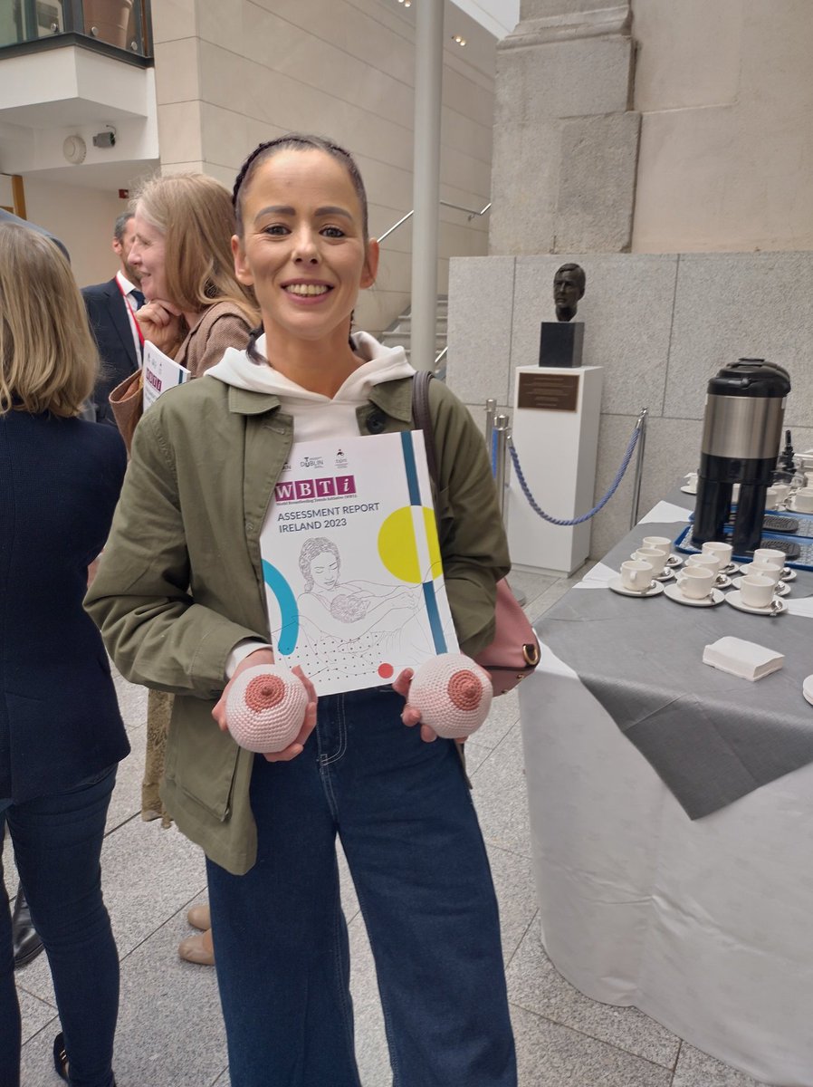 Excellent afternoon in Leinster House launching WBTi-Ireland. A lot of support for breastfeeding across all political parties. Need to see this actioned in election manifestos and budgeting for more support. ⬆️ midwives, ⬆️ lactation consultants, ⬇️ formula advertising, please.