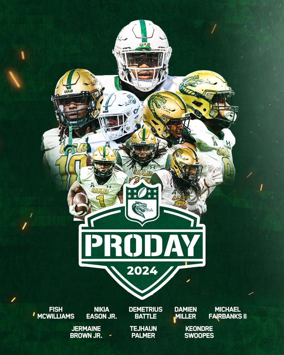 It's bag day on Thursday for these eight! 💰💰

#UABProDay | #NFLDraft2024 | <a href="/NFL/">NFL</a>