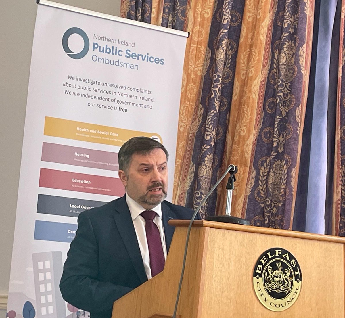 📸At today's <a href="/NIPSO_Comms/">Northern Ireland Public Services Ombudsman (NIPSO)</a> Conference, the Health Minister and Deputy Chief Medical Officer Prof Lourda Geoghegan reiterated the Department and HSC's continued commitment to delivering safe and high quality services