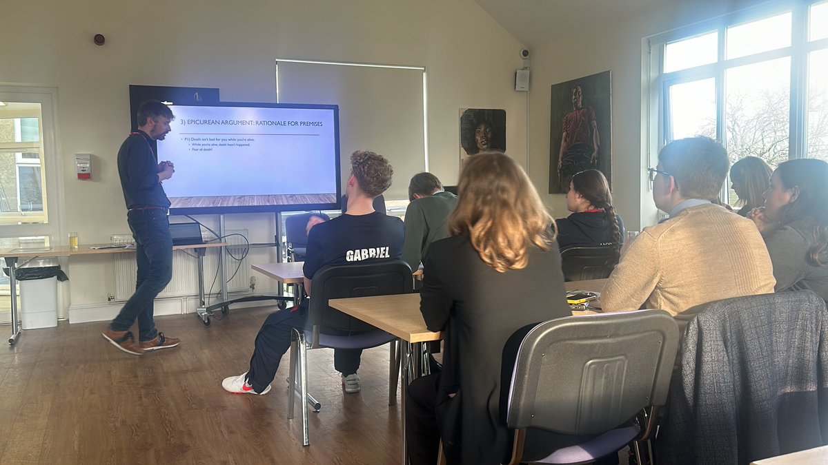 Professor Jonathan Way of the <a href="/unisouthampton/">University of Southampton</a> speaks to R&amp;P and Ancient History students on the subject ‘Is death bad for us: a challenge from Epicurus’.