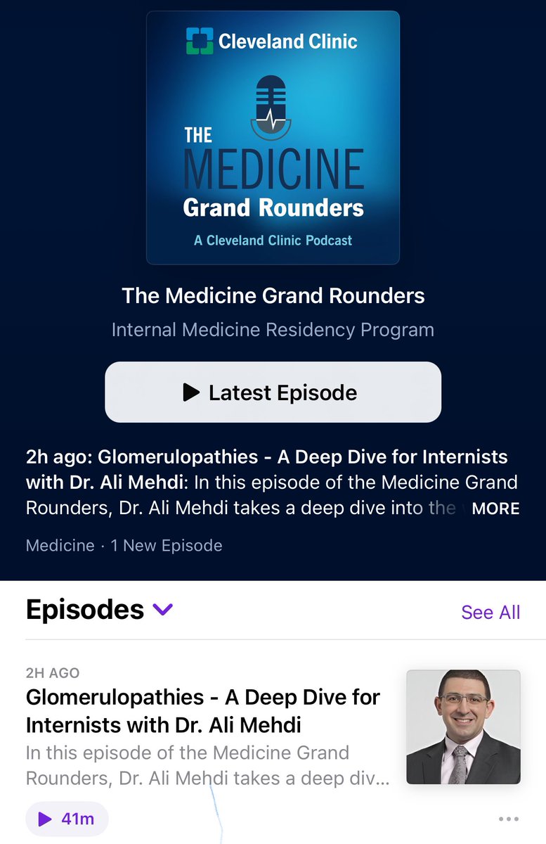 The <a href="/CCF_IMCHIEFS/">Cleveland Clinic IM</a> #IMRP are super proud of our latest (Ep:9) offering of the #MedicineGrandRounders #Podcast featuring our very own <a href="/SouaidTarek/">Tarek Souaid, MD, MPH</a> and <a href="/AliMehdiMD/">Ali Mehdi</a> as our clinical experts! #Enjoy! <a href="/Chatterjee_MD/">Arjun Chatterjee</a> <a href="/OhioAcp/">ACP Ohio</a> <a href="/ACPIMPhysicians/">ACP</a> <a href="/ABIMcert/">American Board of Internal Medicine (ABIM)</a> <a href="/Nephro_Sparks/">Matthew Sparks, MD</a> <a href="/Crystal4kidneys/">Crystal Gadegbeku</a>