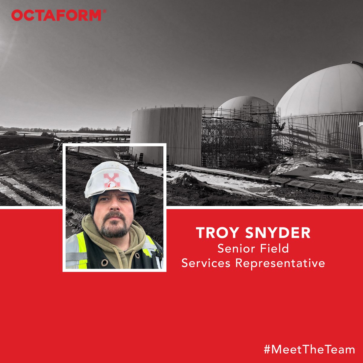 Octaform's tweet image. Today, we&apos;re thrilled to spotlight Troy Snyder, our Senior Field Technician here at Octaform! With over 28 years of experience across private and municipal sectors, Troy brings a wealth of knowledge and expertise to our team.

#ProjectExecution #MeetTheTeam