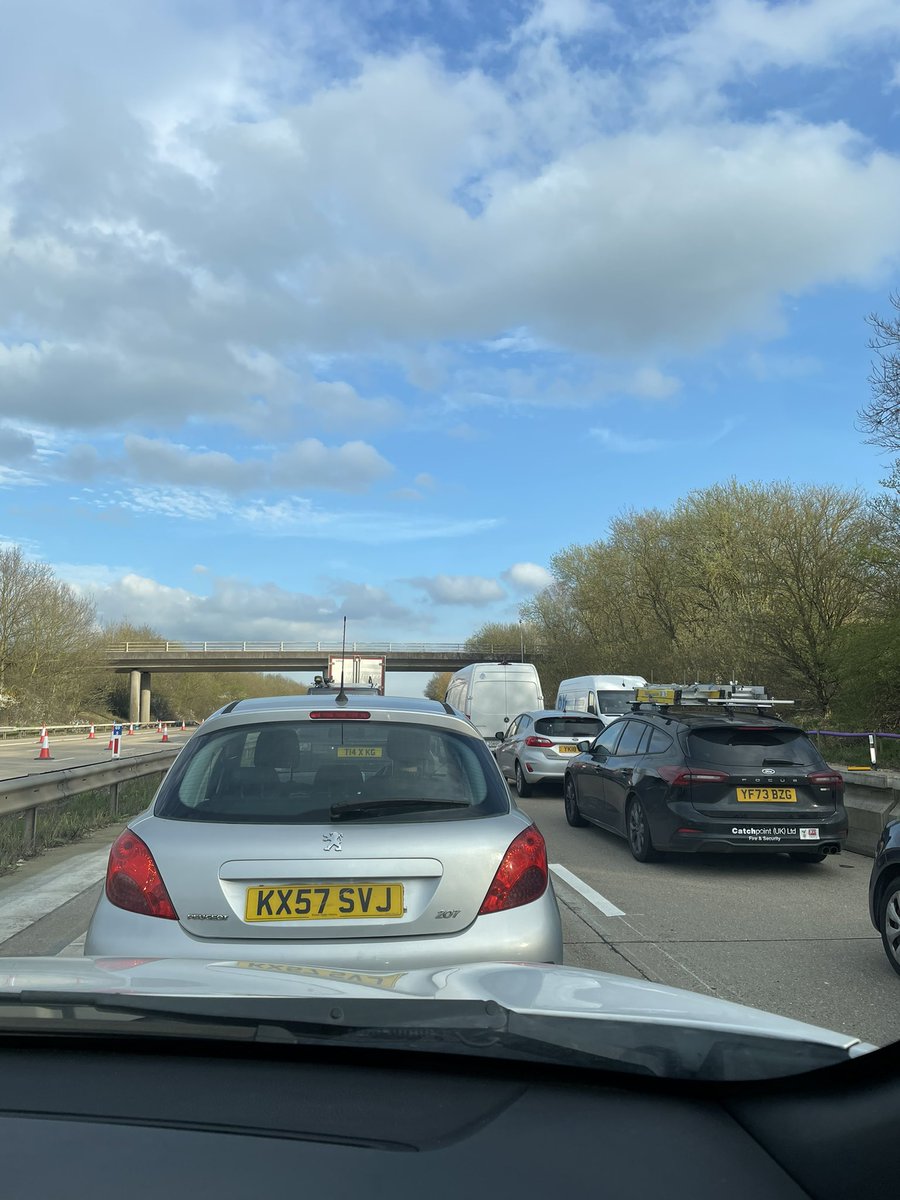 dcurrington7's tweet photo. First day of #OperationBrock is going well. If only the school holidays started at the end of next week in Kent this could have been avoided!! #M20 https://t.co/elEzCEhbQO