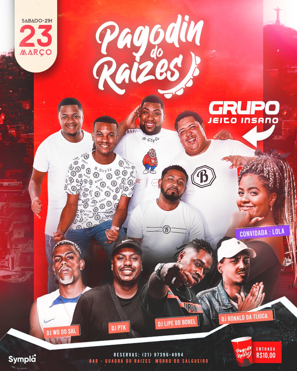 Alô comunidade! 📢📢
Vocês queriam mais um pagodin então ta ai sábadão na quadra do raízes, explanar pra geral que será mais um sucesso na comunidade! 🥳🥳❤️🤍💥👏🏽🚀