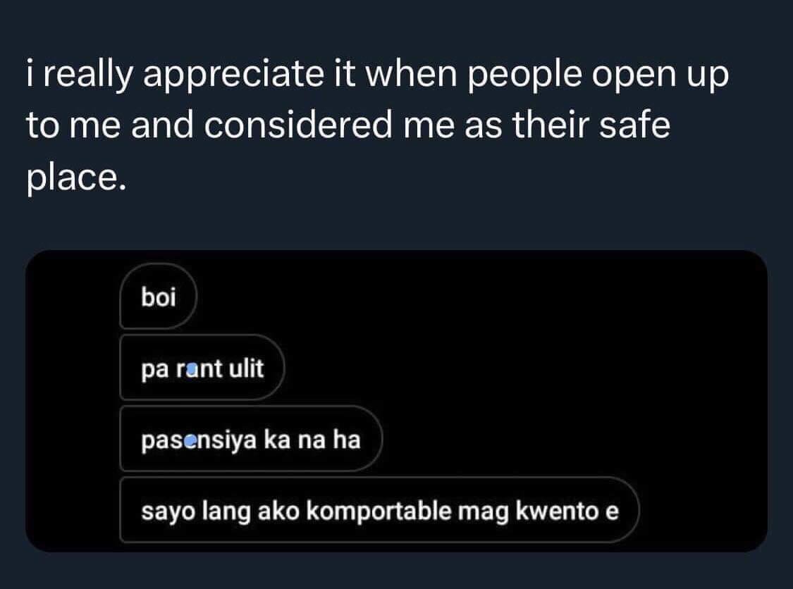 MendenillaM's tweet image. Kaya walang nag open sa akin kasi alam nila na naniniwala ako na minsan ang buwan ay bago kumilos sa sarili minsa parang tayo ay magiging tatakbo sa malalim na ating bukas natin lang ang nasa buhay. #KeepMotivated 
NOTE: (DO NOT TRANSLATE YOU'LL BE UPSET)