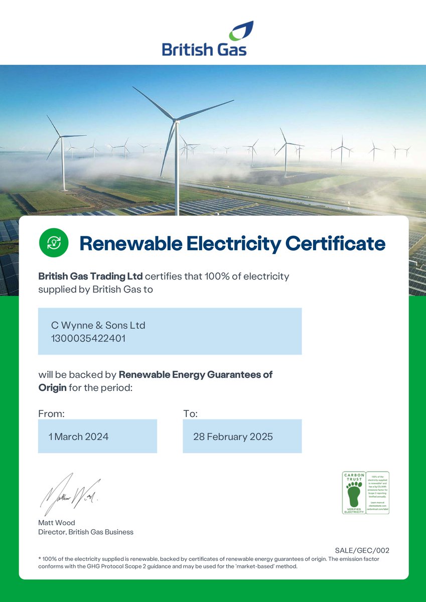 Renewing or sustainable supply of energy reinforces our commitment to achieving our #NetZero target We have renewed our contract for a sustainable supply of energy at our HQ Charles House with @BritishGas furthering our #carbonfootprint commitments #sustainability #construction