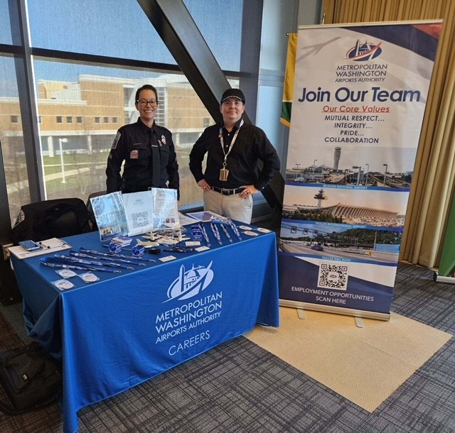 Exciting day at the Northern VA Community College Spring Career Fair in Sterling, VA w/ our @mwaapd! Looking forward to connecting with NVCC students about career opportunities in 👮,🚒 & trade departments. bit.ly/47M4CQa #PoliceJobs #FireJobs #TradeJobs
