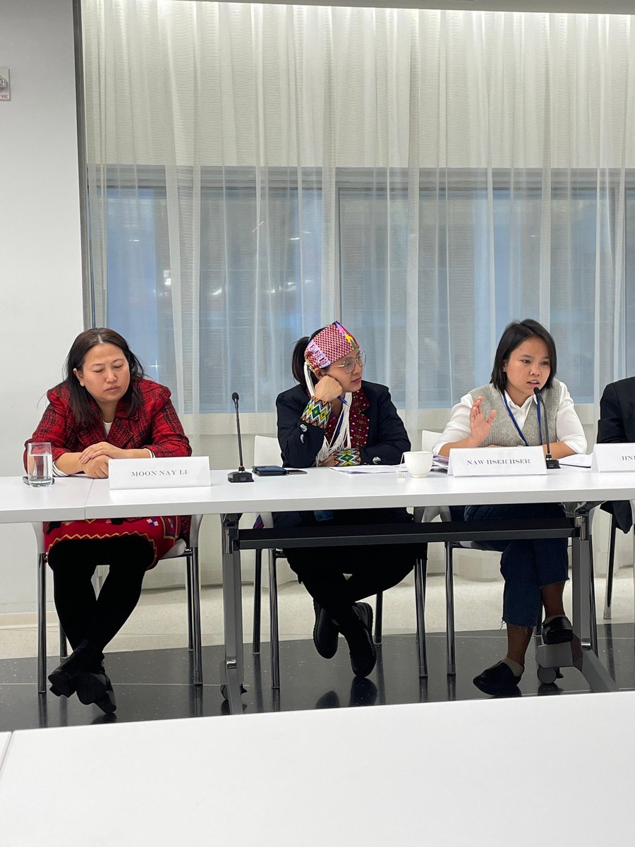 Yesterday, we had the honor of hosting a #CSW68 event on #Myanmar with our partners at @womenofburma.

Held at <a href="/CanadaUN/">Canada Mission UN</a>, we heard from <a href="/NawHserHser/">Naw Hser Hser</a> and her WLB colleagues as well as <a href="/akila_rad/">akila radhakrishnan</a> and <a href="/BobRae48/">Bob Rae</a>.

Thank you to everyone who joined us for this urgent conversation.