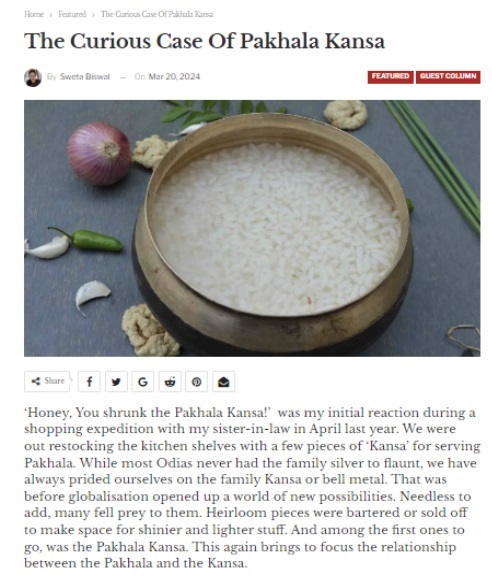 Sweta_Biswal (@sweta_biswal) on Twitter photo #PakhalaDibasa my article on the Pakhala Kansa for <a href="/OdishaBytes/">Odisha Bytes</a>
link - odishabytes.com/the-curious-ca… #PakhalaDibasa my article on the Pakhala Kansa for <a href="/OdishaBytes/">Odisha Bytes</a>
link - odishabytes.com/the-curious-ca…