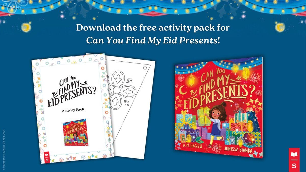 Scholastic UK (@scholasticuk) on Twitter photo With Eid approaching, why not download the free activity pack for <a href="/a_reflective/">A.M. Dassu BOOK UPDATES - Insta: @a.m.dassu</a>'s CAN YOU FIND MY EID PRESENTS?
Including a DIY bunting to decorate your home or classroom!
Download now: shop.scholastic.co.uk/resources/4770… With Eid approaching, why not download the free activity pack for <a href="/a_reflective/">A.M. Dassu BOOK UPDATES - Insta: @a.m.dassu</a>'s CAN YOU FIND MY EID PRESENTS?
Including a DIY bunting to decorate your home or classroom!
Download now: shop.scholastic.co.uk/resources/4770…