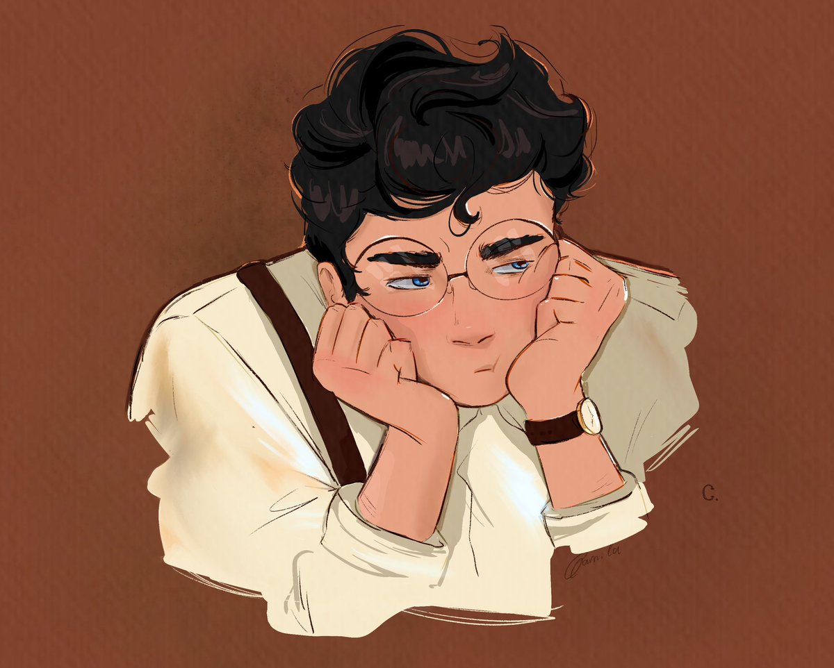 Na minha imaginação o Roman usa óculos as vezes #divinerivals #fanart #romaniris