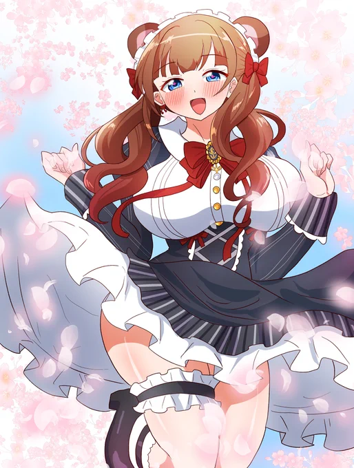 おニューな髪型のお嬢様感がすごい#ちぇり絵 