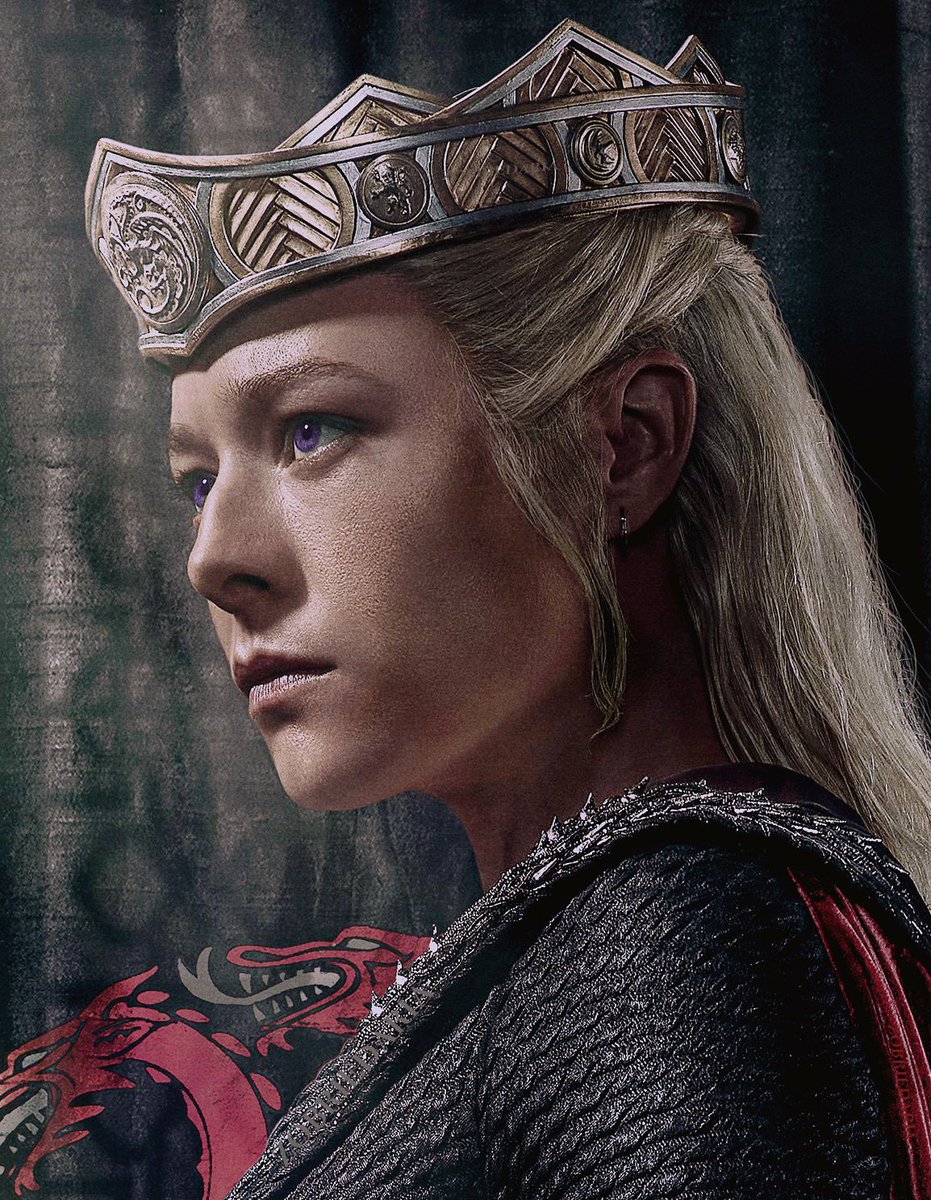 EMMAZlADARCY's tweet photo. i fixed it. purple eyed queen rhaenyra you will always be famous https://t.co/BZD1UbepEO