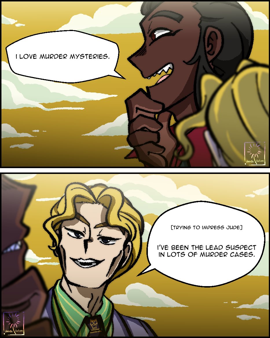🏷️ #jjba #ocxcanon 
 ooc and non-canon scenario but I thought it was funny anyway nGL 