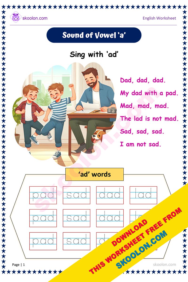skoolondotcom's tweet photo. Explore new English worksheets "Vowels" and "Singular and Plural Nouns" for Kindergarten to Grade 2 students! Our all worksheets are available for free! 

Download more free worksheets from https://t.co/QnZTecQr1K

#freeworksheets #homeschooling #worksheetsforkids #printables https://t.co/pcfv32iMAx