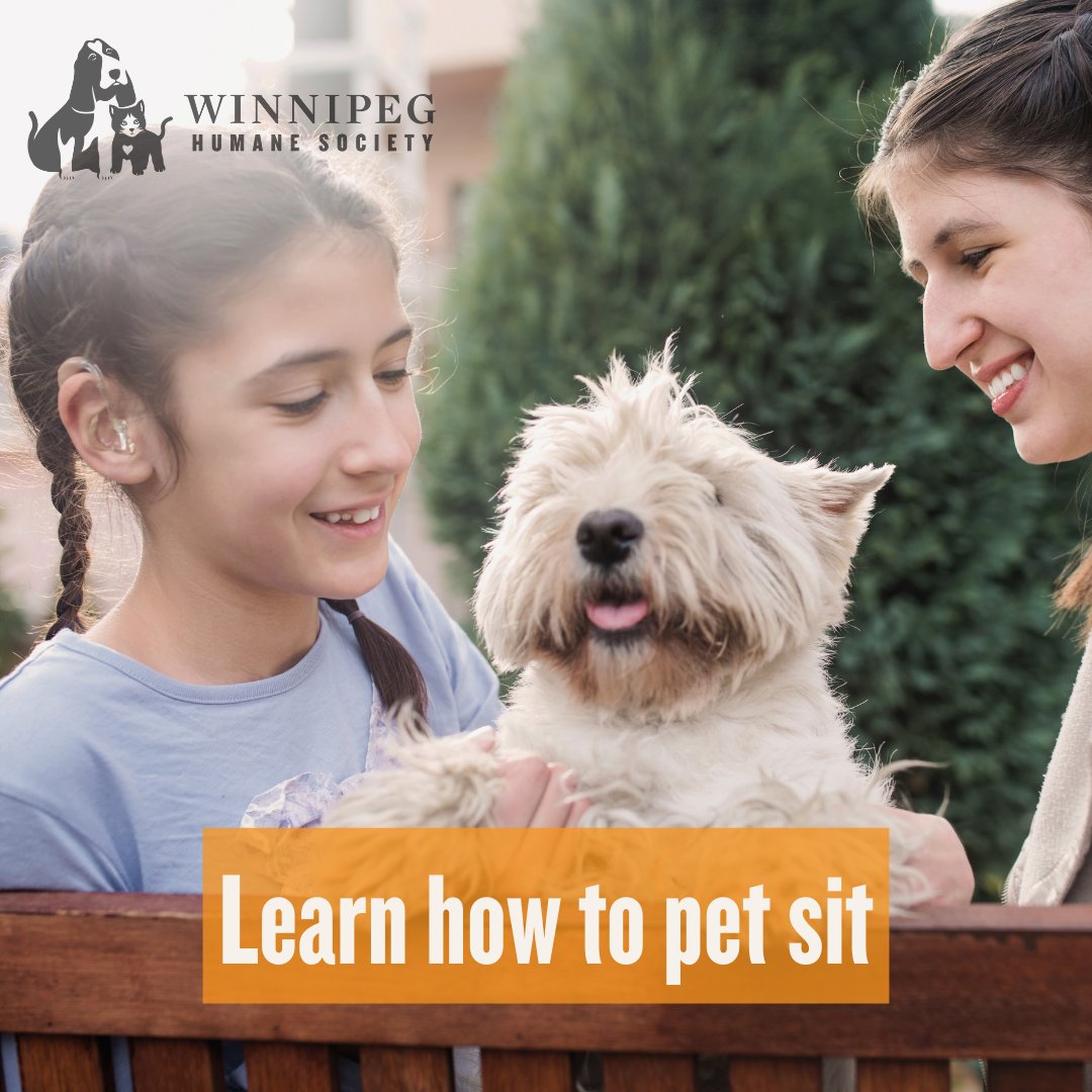 Miss out on the last pet sitting course? Don't fret, we have one this weekend! Saturday, March 23 kids can learn all about our pets’ specific needs and how to react in emergency situations. 🐶😺🤓winnipeghumanesociety.ca/whs-pet-sittin…