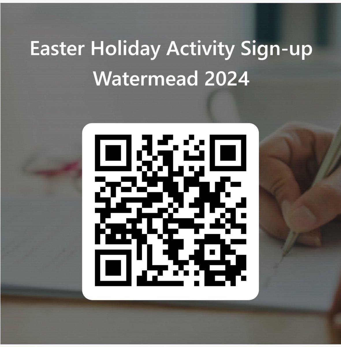 Sign up for our exciting Easter holiday activities by scanning this QR code! This time we have circus skills, an animal visit, trampolining and ice skating on offer 🎪⛸️🐾 #watermeadway #wearewatermead #oawatermead #ocl #oasiscommunitylearning #sheffieldschools