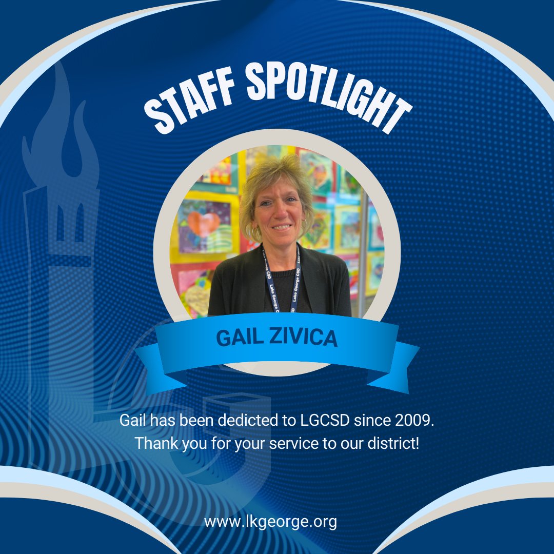 At Lake George Elementary School there’s a familiar face at the front door that exudes warmth and dedication—Gail Zivica. Read more about our March Staff Spotlight... lkgeorge.org/march-staff-sp…