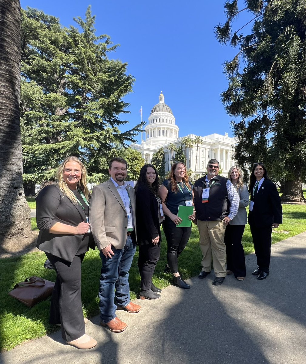 ButteCFB's tweet image. Butte County Farm Bureau leaders on National Ag Day talking to legislators about California agriculture. 

#nationalagday