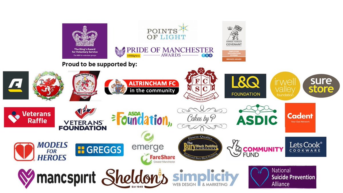 Thank you to all these businesses and organisations for sponsoring and supporting our award winning group! @TraffordVetsUK