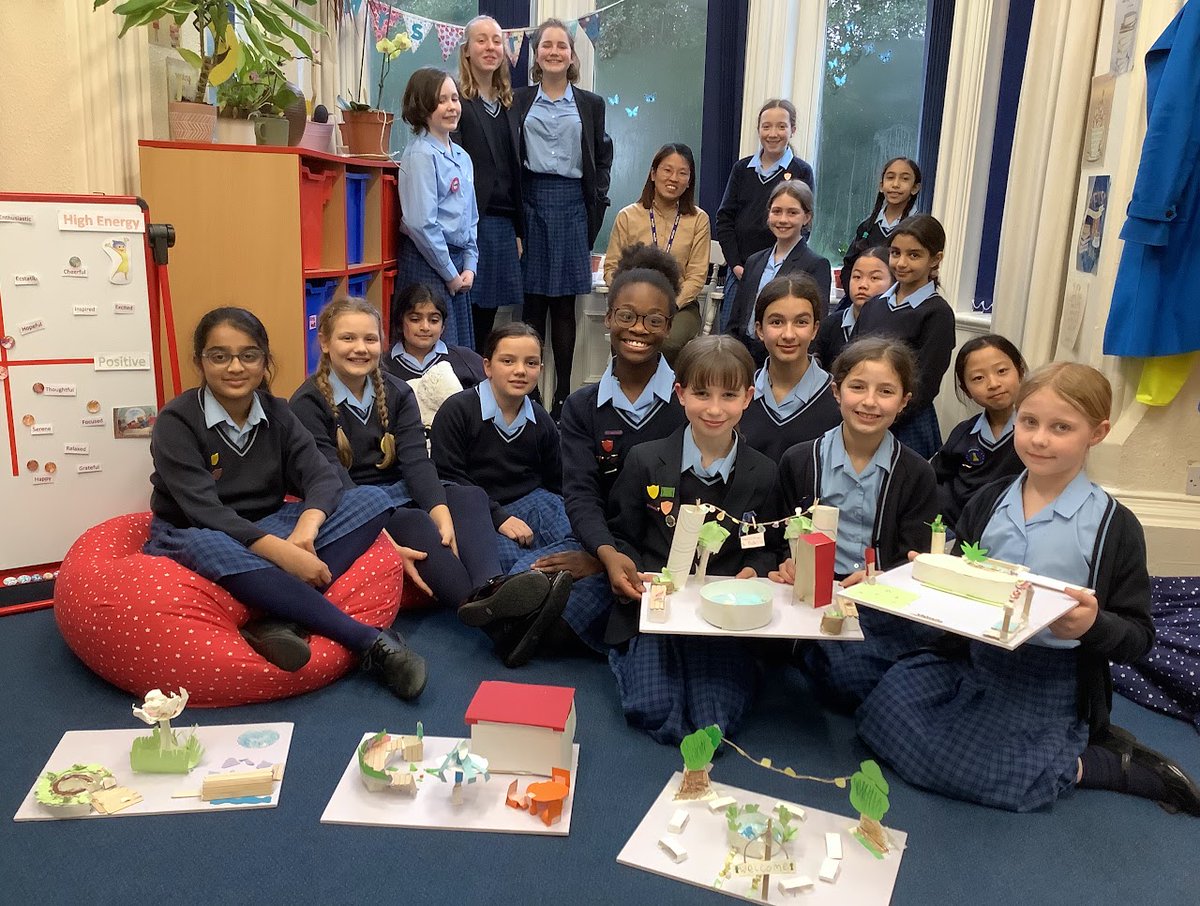 As part of the @NottmGirlsHigh 'Green Month' the Leonard Design team led a workshop focused on inspiring students to consider #sustainability & to be more environmentally aware. The students created wonderful models of their #designs which were based on parklets & outdoor seating