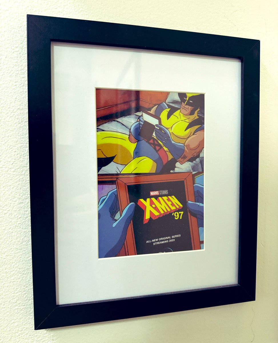 happy #XMen97 opening day! yes I have our show announcement from 3 years ago framed in my office.