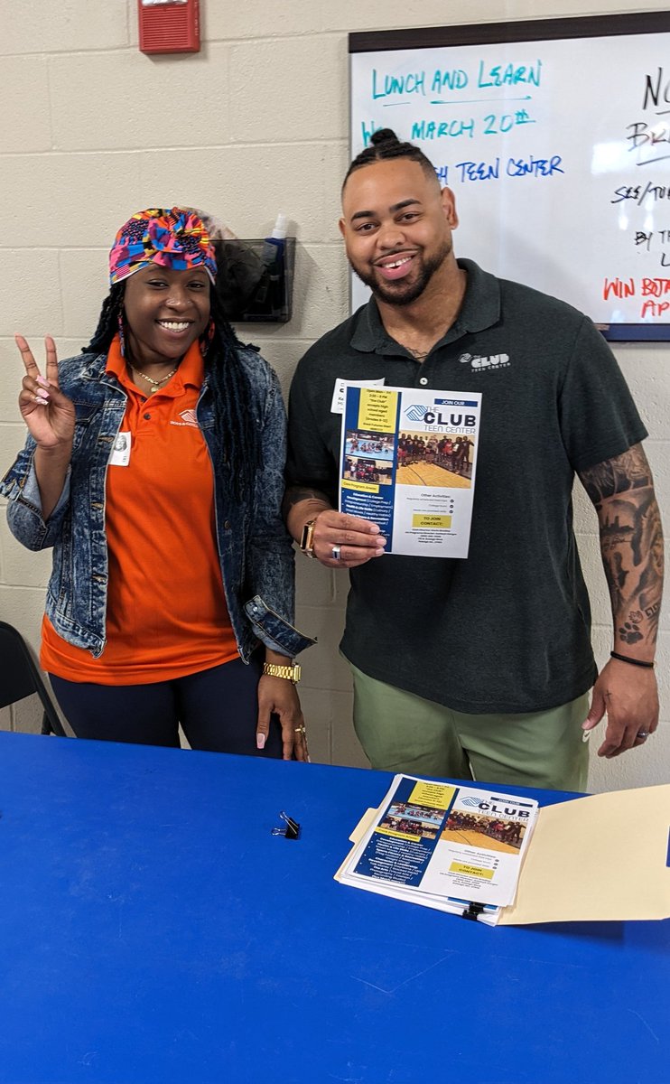 jp_educator's tweet photo. @MEPhillipsHS Lunch and Learn partners. Get help, feel supported, and thrive @WakeBGC. https://t.co/35AddQunWD