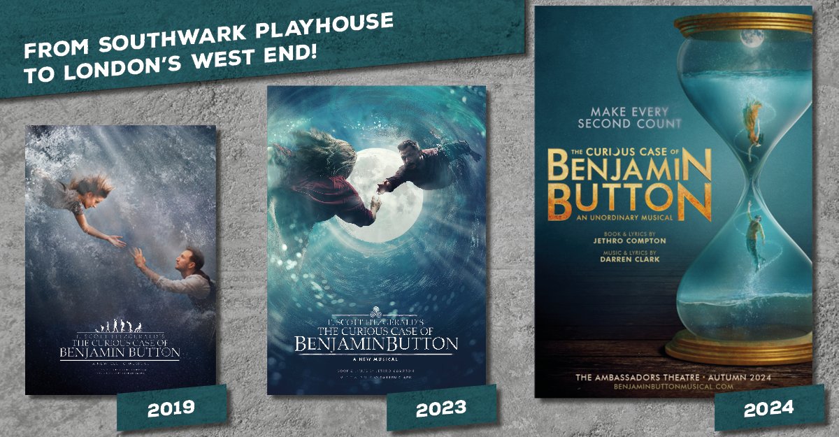 From @swkplay to the West End… The Curious Case of Benjamin Button is transferring from Southwark Playhouse to The Ambassadors Theatre. Sign up now to follow them on the journey: benjaminbuttonmusical.com